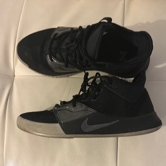 Nike Men PG Paul George Basketball Shoes Black Mid Top Athletic Sneakers Sze 9.5 - Picture 3 of 6